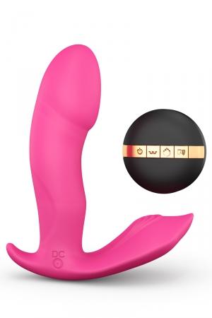 Stimule à la fois le point G, le périnée et le clitoris, fonction chauffante, télécommande sans fil et commande vocale.