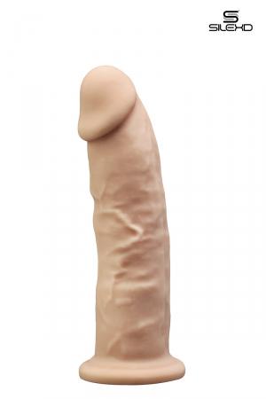 Gode réaliste de 19 x 4,5 cm, à double densité et mémoire de forme, en silexpan pour des sensations plus réelles.