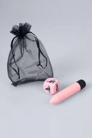 1 dé 6 faces avec les positions du Kamasutra et 1 mini vibro pour réaliser vos fantasmes les plus coquins.