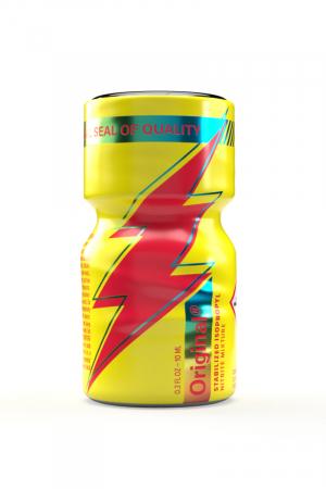 Original, la nouvelle génération de poppers Rush, à  base de nitrite d'Isopropyle stabilisé, flacon de 10 ml.