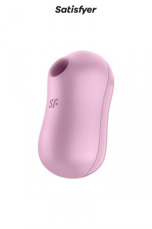 Stimulateur 100% silicone, compact et rechargeable, avec stimulation du clitoris par ondes de pression et vibrations. Couleur lilas.