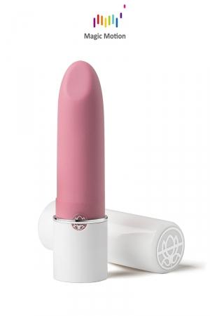 Petit vibromasseur connecté, discret, puissant et haute qualité en forme de rouge à lèvres, par Magic Motion.