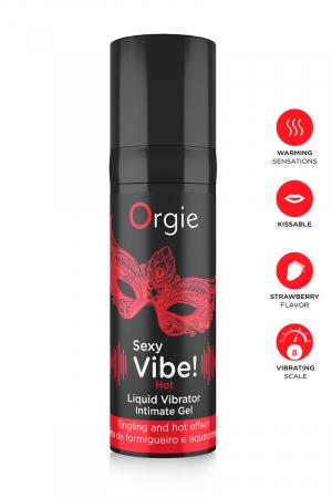 Gel intime dexcitation chauffant, embrassable saveur fraise, sensation vibrante instantanée niveau 8 sur 10.