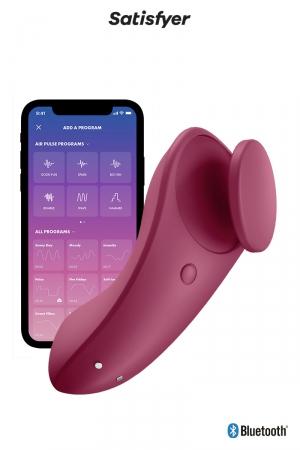 Panty vibrator silencieux, connecté et sans fil pour jouer où que vous soyez en toute discrétion.