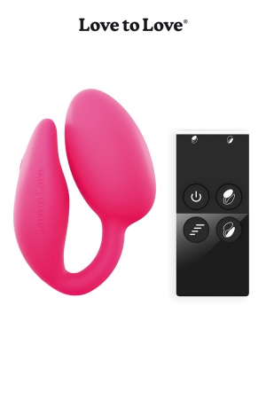 La marque Love to Love vous propose sa dernière innovation. Un oeuf vibrant à deux moteurs pour le clitoris et le point-G.