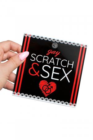 Scratch & Sex est un jeu classique de 28 cases à gratter, avec des prix pimentés. Version pour couples gays.