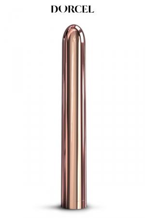 Vibromasseur rechargeable, ultra puissant, 10 modes de vibration, couleur rose gold pour un Design très Girly !