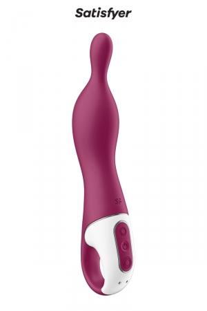 Vibro rechargeable courbé et long spécial point A, doté d'un puissant moteur pour des sensations intenses.