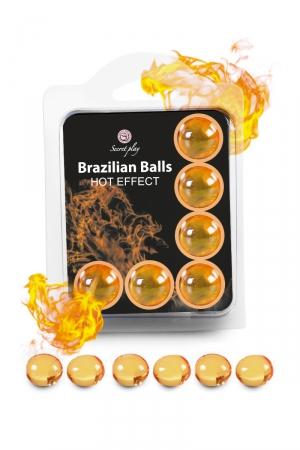 La chaleur du corps transforme la brazilian ball en liquide glissant à effet chaud, votre imagination s'en trouve exacerbée.