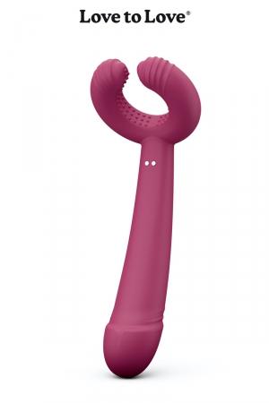 A la fois masturbateur pour lui, vibromasseur pour elle et double pénétration pour le couple.
