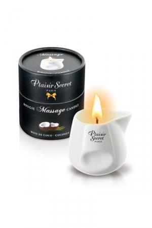 Bougie érotique se transformant en huile de massage sensuelle au goût gourmand de noix de coco.