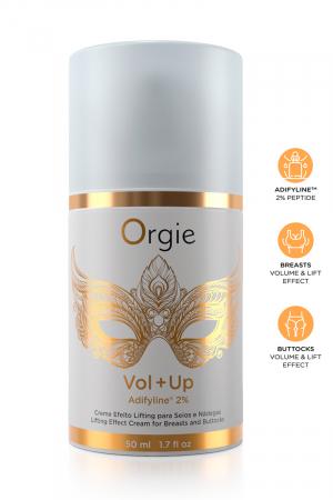 Crème à effet liftant progressif avec augmentation du volume des seins et des fesses en 14, 28 et 56 jours.