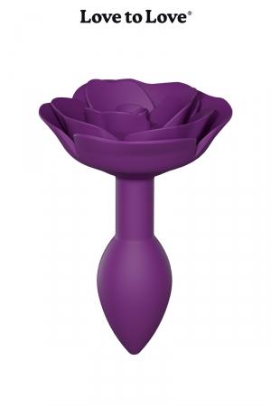 Le plus petit plug anal de la collection Open Roses de love to Love, avec sa couleur spéciale Purple rain.