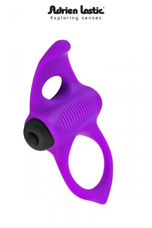 Un cockring en silicone doté d'une petite langue, pour une expérience orgasmique incomparable.