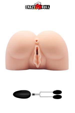 Un fessier cambré offrant un anus et un vagin hyper réalistes et vibrants pour satisfaire toutes les envies.