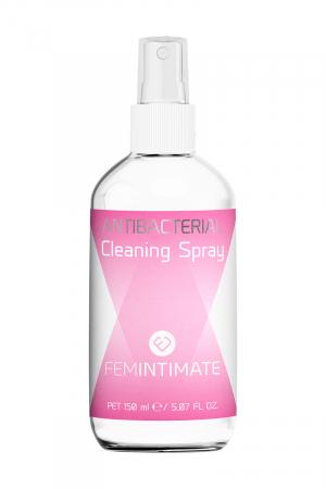 Spray nettoyant pour sextoys, à base d'eau, antibactérien et sans alcool. Contenance 150 ml.