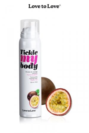 Cosmétique érotique spécial massages sensuels parfum fruits de la passion.