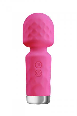 Mini vibro wand très puissant, en silicone premium, pour la stimulation externe (clitoris, tétons).