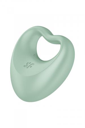 Petit stimulateur polyvalent en silicone pouvant être utilisé comme un anneau de pénis ou un doigt vibrant.