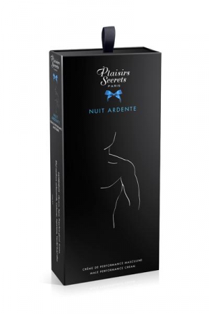 Crème de performance masculine, par Plaisirs Secrets pour une érection plus ferme et plus virile pendant les rapports sexuels.