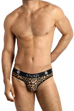 Slip sexy pour homme fabriqué en Tissu doux imprimé de motifs inspiration léopard par la marque Anaïs For Men en Europe