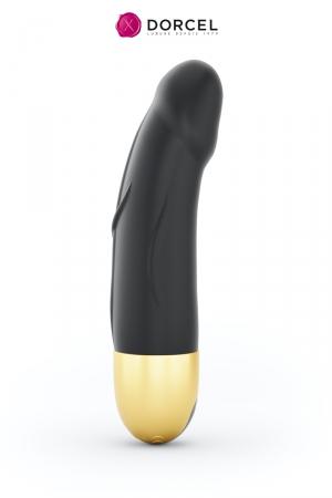 La V2 du vibro Real Vibration Black & Gold est rechargeable par USB, splashproof, plus puissante et offre plus de modes de vibrations.