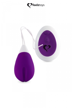 Anna violet de la marque Feelztoys est un joli uf vibrant rechargeable qui allie un moteur silencieux et une forme ingénieuse.