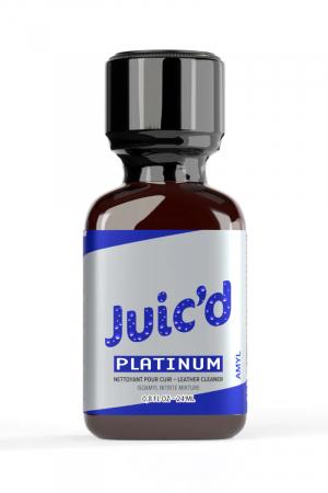 Version haute qualité Platinum à base d'amyle développé par Juic'D, le nouveau fabricant darômes aphrodisiaques qui ravit les amateurs de poppers.