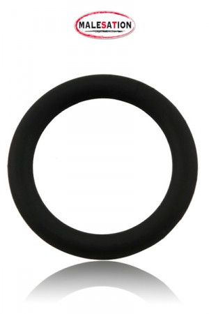 Cockring noir haute qualité en silicone disponible dans un diamètre de 4 cm, 4,5 cm et 5 cm.