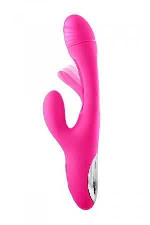 Vibro rabbit triple actions dont système de stimulation par tapotement.