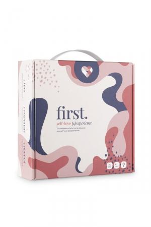 Coffret contenant 4 sextoys, 1 lubrifiant, 1 toy cleaner et 1 guide, pour s'initier à de nouvelles manières de se faire du bien.