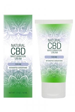 Crème de masturbation pour Homme qui intensifie les sensations, à base de CBD. Flacon spray de 50 ml.