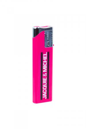 Briquet J&M rose avec message