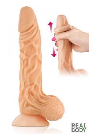Il est veiné, ultra réaliste, doté d'un prépuce et de testicules... ce sextoy a tout d'un vrai pénis!