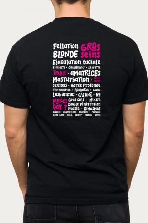 Spéciale dédicace aux amateurs de Cul-ture avec le Tee-shirt Jacquie & Michel Fesse-tival.