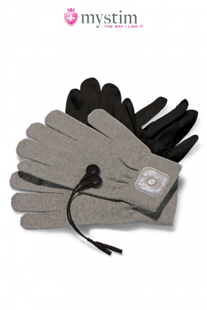 Paire de gants de stimulation par impulsion électrique pour atteindre de nouveaux sommets de plaisir!