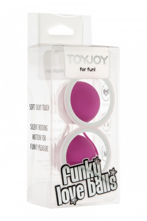 ToyJoy présente des boules de geisha aux coloris Funky et au prix mini,  idéales pour les débutantes.