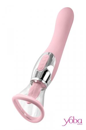 4 plaisirs en 1 seul sextoy : succion de la vulve, succion des tétons, langue vibrante et vibromasseur puissant.