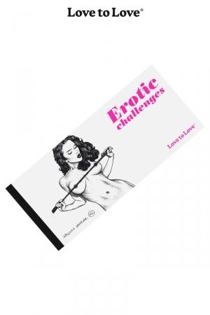20 Challenges à partager pour des moments très érotiques. Carnet dessiné par Apollonia Saintclair pour Love to Love.
