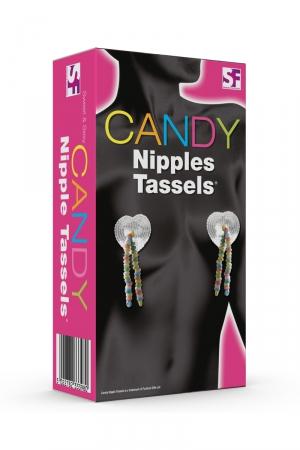 Paire de caches seins en petits bonbons pour le plaisir des yeux et des papilles gustatives.