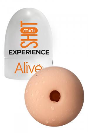 Mini masturbateur ultra doux et réutilisable avec orifice étroit offrant une stimulation supplémentaire.