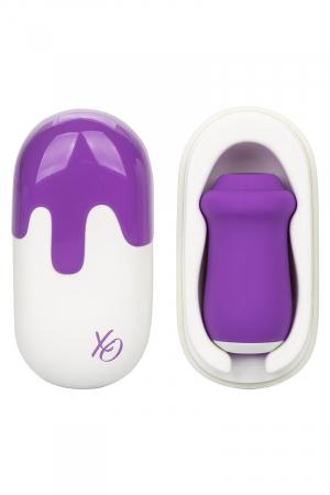 Puissant petit suceur de clitoris en silicone premium, avec son étui de voyage. 10 fonctions de vibration, pulsation et escalade.