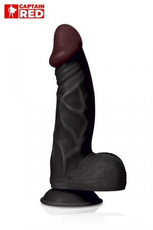 Avec ses 23 x 5 cm, c'est le plus petit des godes noir de la marque Captain Red, mais attention ce n'est déjà pas mal !