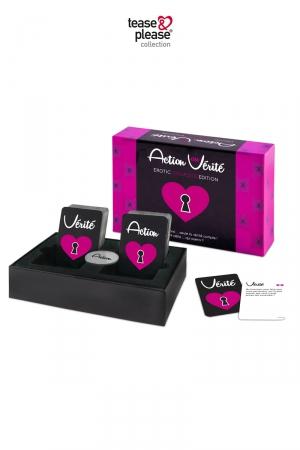 Action ou Vérité... oserez vous relever le défi? Un jeu coquin et osé pour pimenter la vie érotique de votre couple.