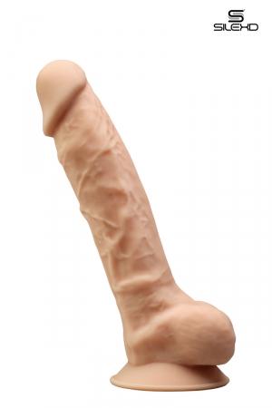 Gode réaliste chair de 20 x 4,2 cm, double densité et mémoire de forme, en silexpan pour des sensations plus réelles.