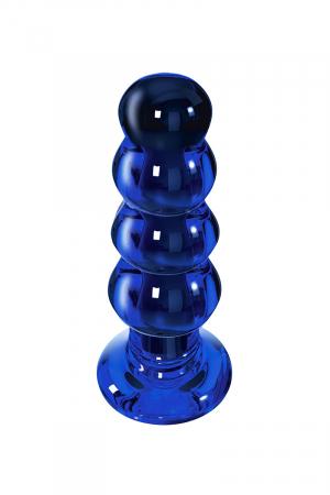 Plug anal vibrant en verre borosilicate, dimensions 11 x 3,7 cm, rechargeable, marque Buttocks by ToyJoy.