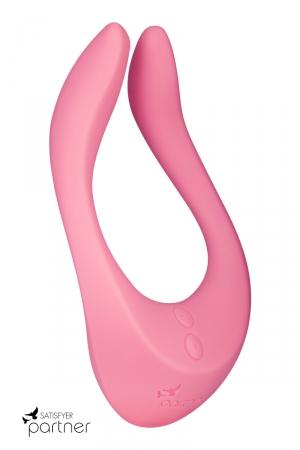 Stimulateur vibrant et polyvalent pour couple offrant plus de 14 manières différentes de vous faire du bien, par Satisfyer.