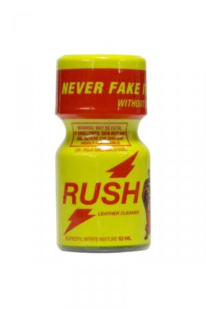 Avec son flacon jaune, on le reconnait entre tous: Poppers Rush, exigez l'original!