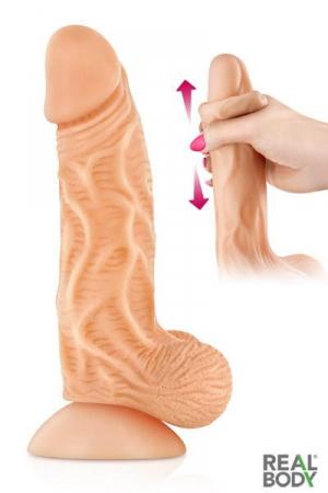 Plus court que le Real Max, Real Joe est tout aussi réaliste, doté d'un prépuce et de testicules... un sextoy qui a tout d'un vrai pénis!