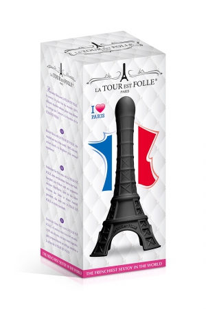 Un gode fun et original en forme de Tour Eiffel stylisée, en silicone soft touch haute qualité. Coloris noir.